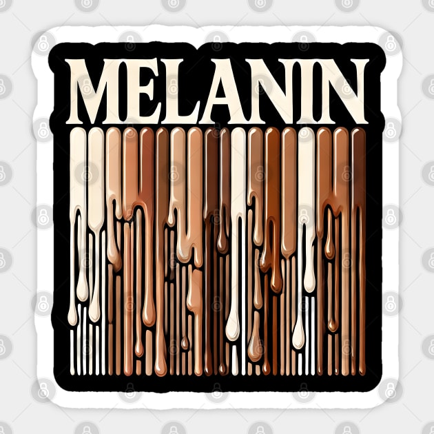Melanin Drippin Afrocentric Sticker by Douglas's Store 2